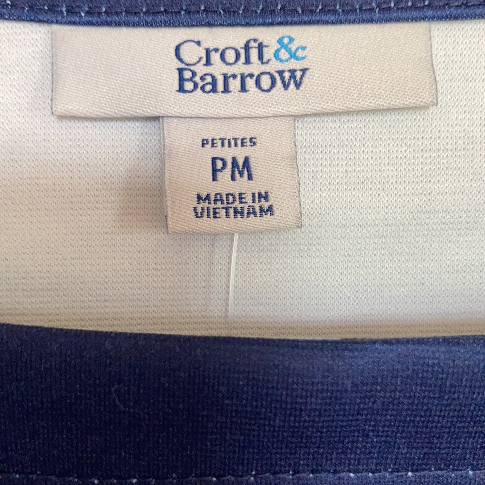 Croft and barrow PETITE floral print dress w Pockets MP - Picture 15 of 16